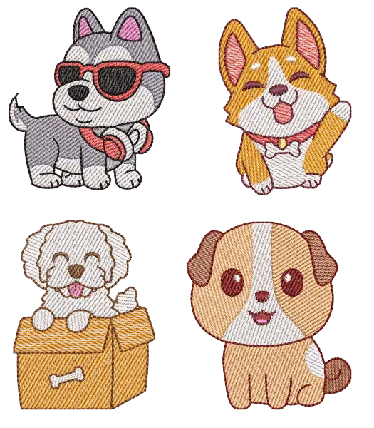 Kit Matriz de Bordado Cachorro 1